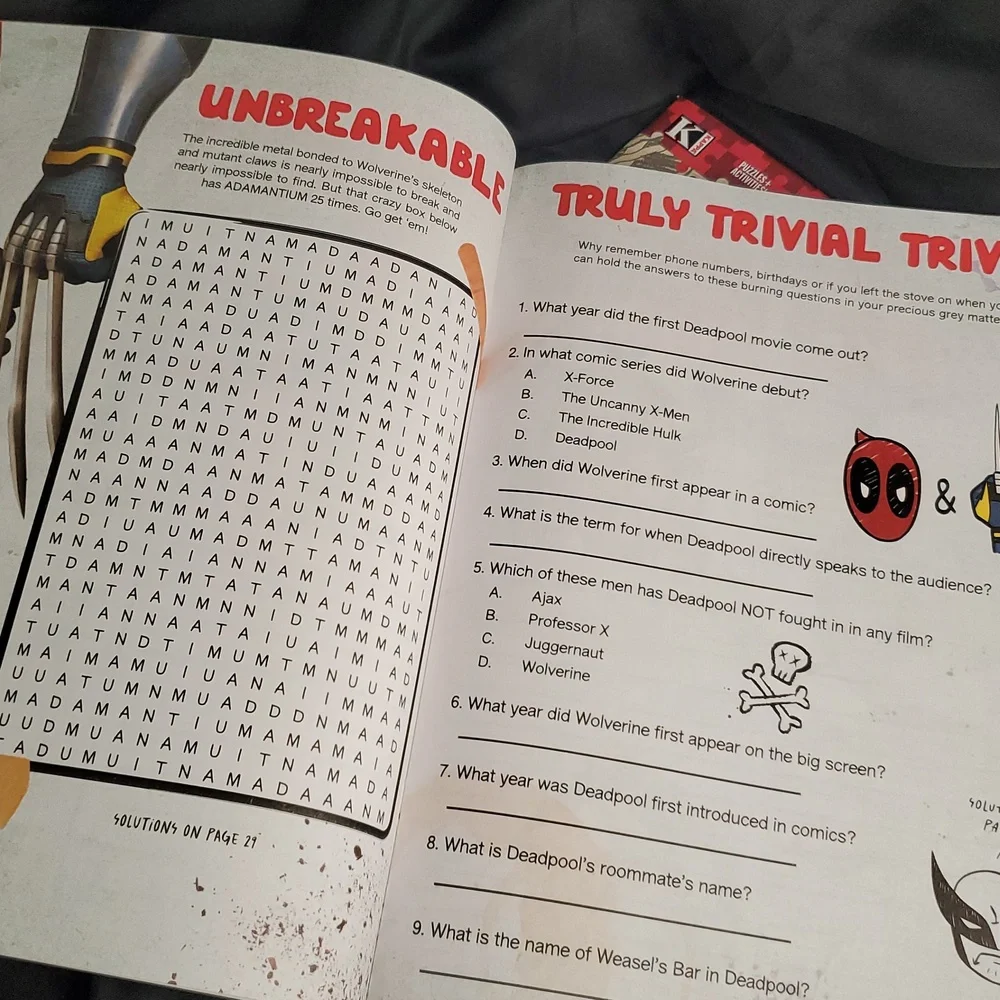 Deadpool‎ & Wolverine Coloring and Activity Book Set